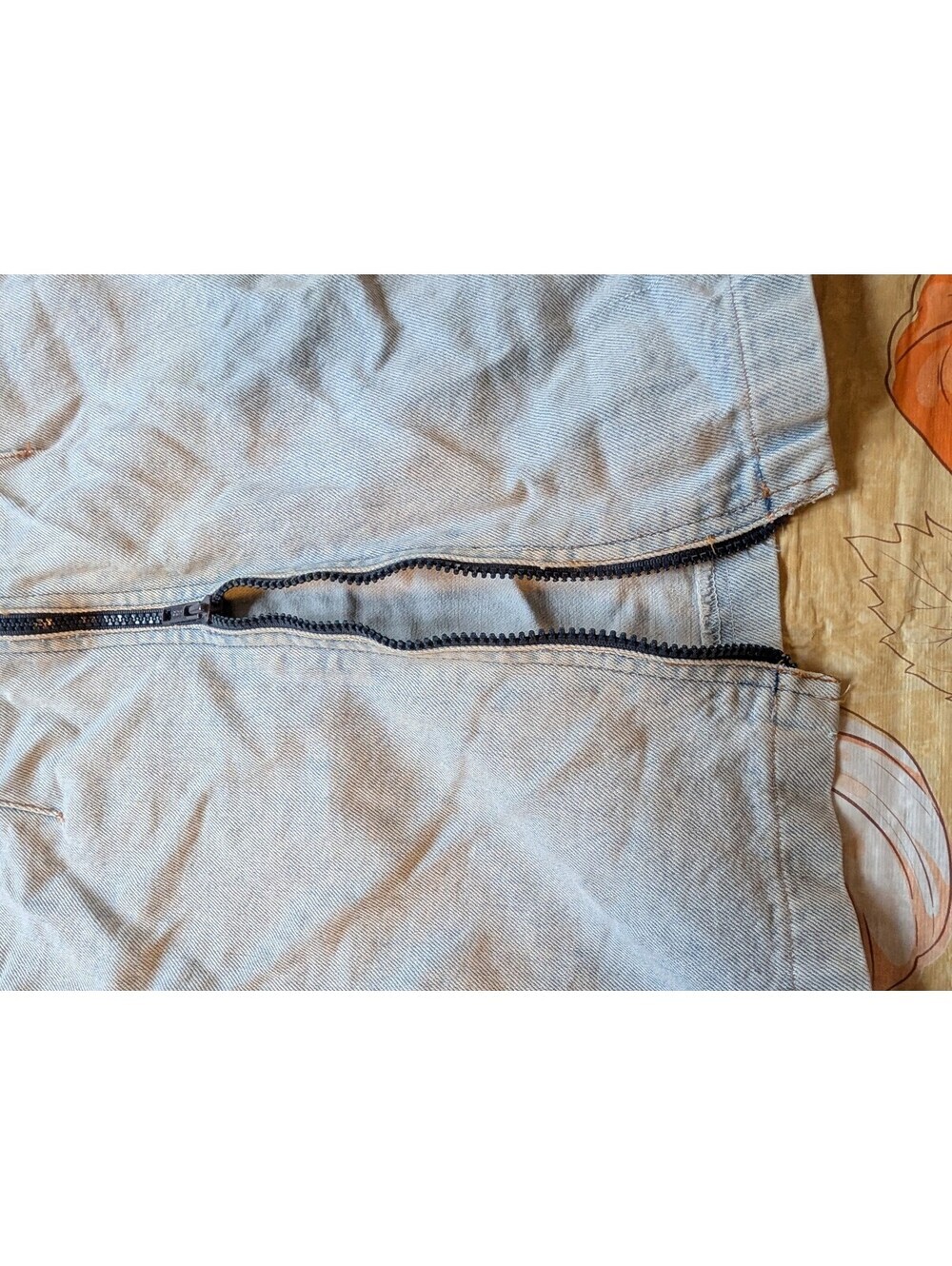 Santana Vintage 100% Cotton Denim Zip-Up Skirt – Made in Canada size 11 - Picture 8 of 8